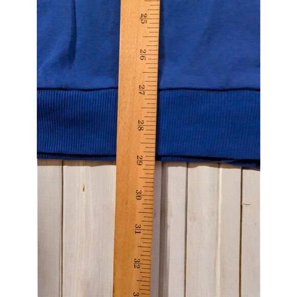 Denim 24/7 PLus Size 2X XX Sequined Blue Cardigan Sweater Button Front 3/4 Slvs - Picture 6 of 6